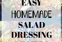 Four Simple Homemade Salad Dressings