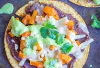 Golden Squash Tostadas with Zesty Avocado Crema