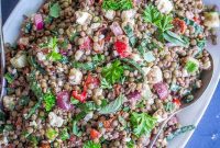 Vibrant Mediterranean Lentil Salad