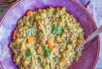 Hearty Curried Lentil Quinoa Soup