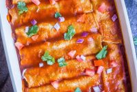 Effortless Spaghetti Squash Black Bean Enchiladas