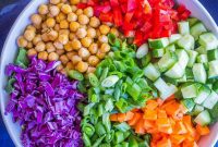Sesame-Ginger Chickpea Chopped Salad