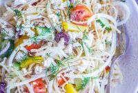 Mediterranean Kohlrabi Noodle Salad
