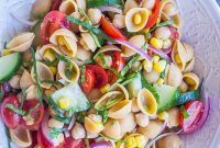 Vibrant Summer Chickpea Pasta Salad