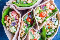 Speedy Mediterranean Chickpea Pitas