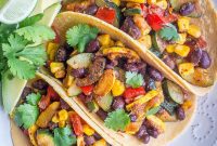 Vibrant Summer Vegan Black Bean Tacos