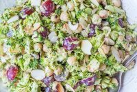 Vibrant Broccoli Salad with Golden Tahini Dressing