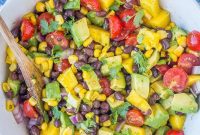 Tropical Black Bean Mango Avocado Salad