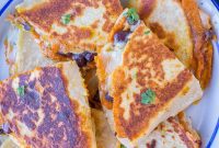 Chile-Kissed Pumpkin & Black Bean Quesadillas