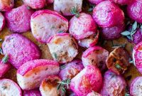 Oven-Roasted Radishes with Garlic and Fresh Herbs