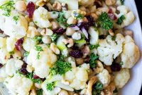 Golden Curried Cauliflower Salad