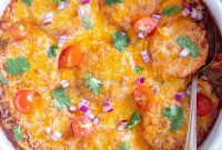 Golden Polenta Enchilada Casserole