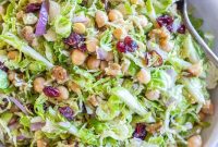 Vibrant Shaved Brussels Sprout Salad