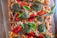 Trader Joe’s Simple 5-Ingredient Vegan Tomato Pesto Pizza