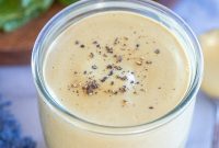 Velvety Vegan Tahini Caesar Dressing