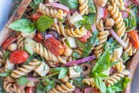 Zesty Arugula Pasta with Tahini Balsamic