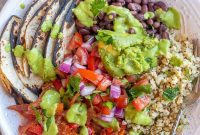Vibrant Vegan Fajita Bowls with Creamy Avocado Drizzle