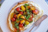 Zesty Bruschetta Hummus Toast