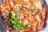 Gooey Zucchini Enchilada Bake