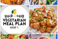 Quick and Easy Vegetarian Meal Plan Week 3