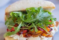 Roasted Balsamic Pepper Boursin Sandwich