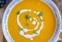 Golden Roasted Butternut Coconut Curry Soup