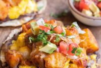 Cheesy Spud & Egg Morning Tacos