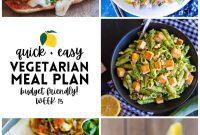 Budget-Friendly Vegetarian Meal Plan – Week 15