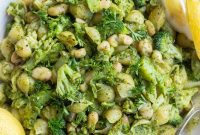 Vibrant Pesto Pasta with Broccoli and Cannellini Beans