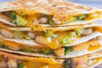 Creamy Broccoli, Cheddar, and White Bean Quesadillas