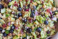 Vibrant Broccoli Blueberry Chickpea Medley