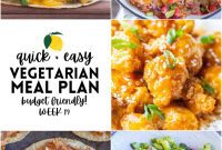 Affordable Vegetarian Meals Week 19