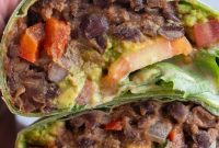 Smoky Chipotle Tahini Black Bean Wraps