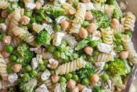 Zesty Lemon Broccoli Feta Pasta Salad