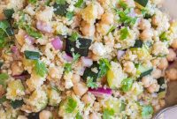 Vibrant Zucchini Chickpea Quinoa Salad