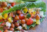 Vibrant Greek Hummus Lettuce Wraps