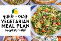 Budget Friendly Vegetarian Meal Plan for Week 27