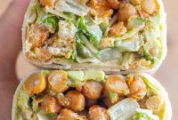 Zesty Chickpea Caesar Wraps