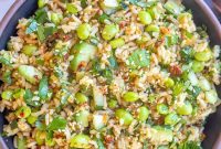 Refreshing Cucumber Edamame Rice Salad