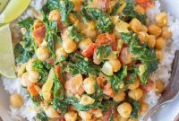 Simple Kale and Chickpea Curry