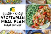 Easy Vegetarian Meal Plan: Week 41