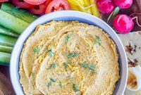 Golden Carrot Dill Hummus
