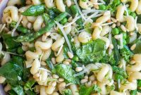 Sunshine Parmesan Spring Pasta Salad