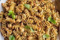 Zesty Sun-Dried Tomato Pasta with Fresh Kale and Feta