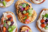 Zesty Greek Naan Nibblers with Hummus