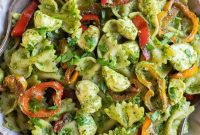 Vibrant Holiday Pesto Pasta Salad