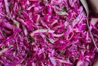 Vibrant Red Cabbage Slaw