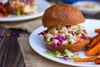 Vibrant Asian Tofu Salad Sandwiches