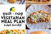Your Healthy Vegetarian Meal Plan for Week 12