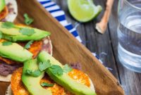 Perfect Roasted Sweet Potato, Black Bean and Avocado Tostadas